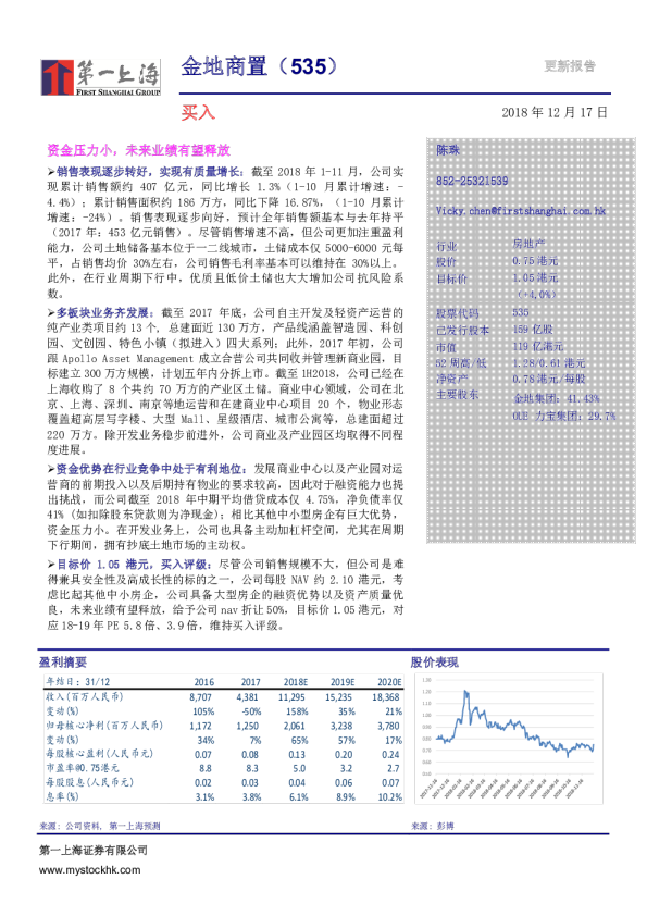 资金压力小，来业绩有望释放