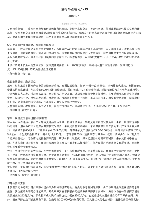 倍特早盘视点