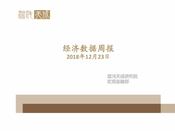 经济数据周报