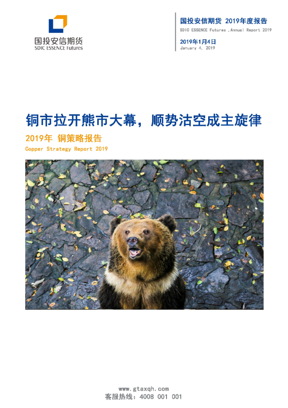 2019年铜策略报告：铜市拉开熊市大幕，顺势沽空成主旋律