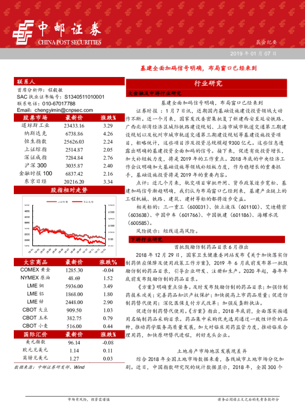 基建全面加码信号明确，布局窗口已经来到
