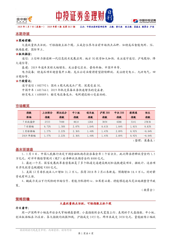 中投证券金理财日刊