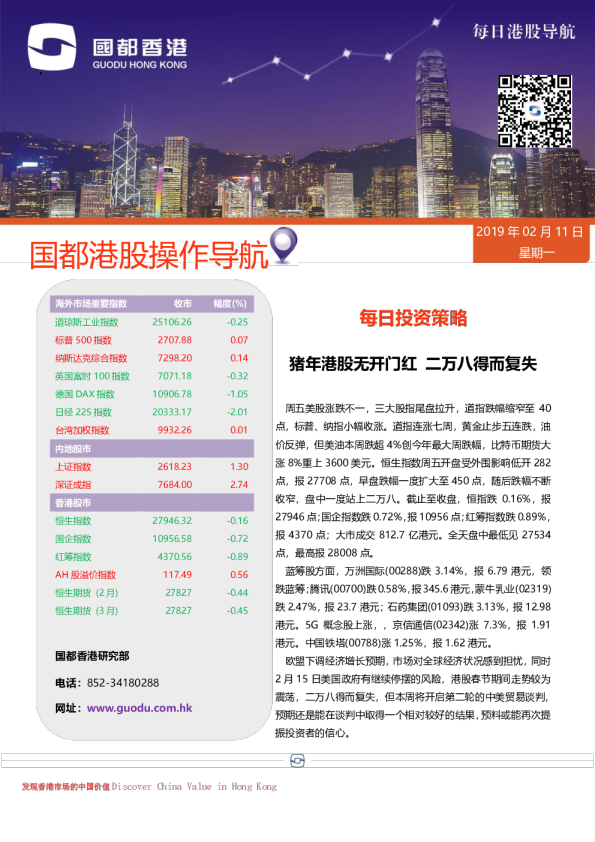 每日港股导航