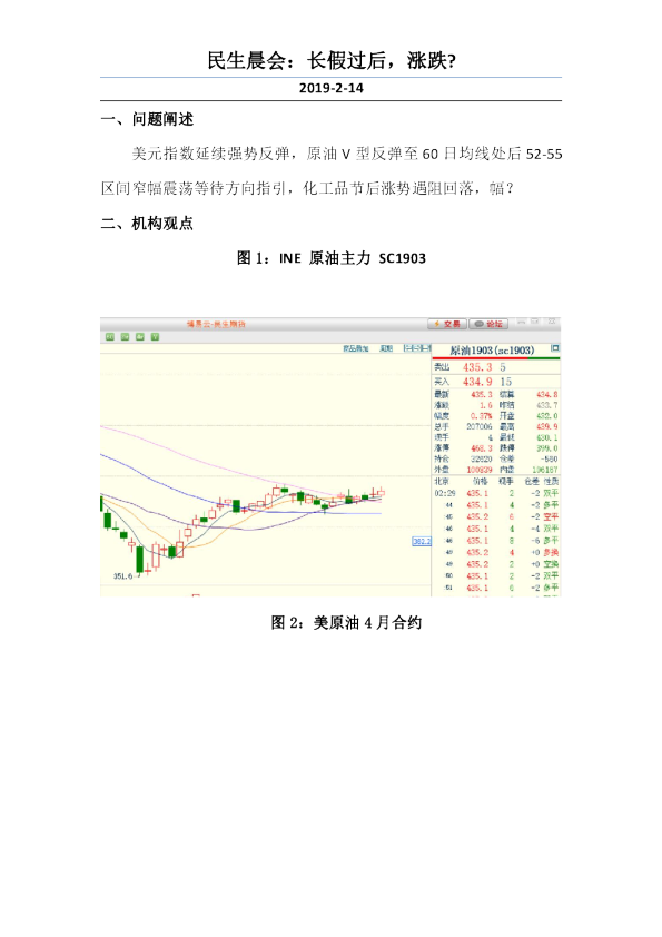 民生晨会：长假过后，涨跌？