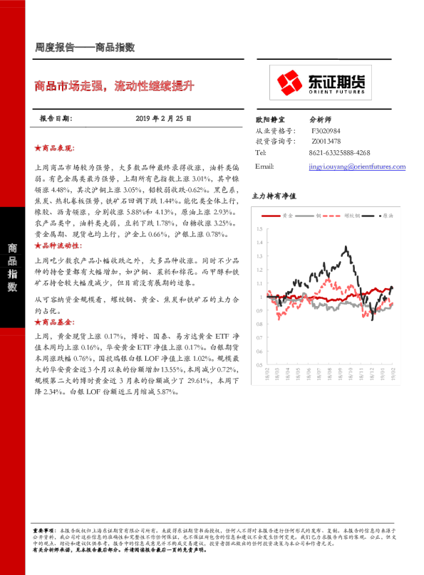 商品市场走强，流动性继续提升