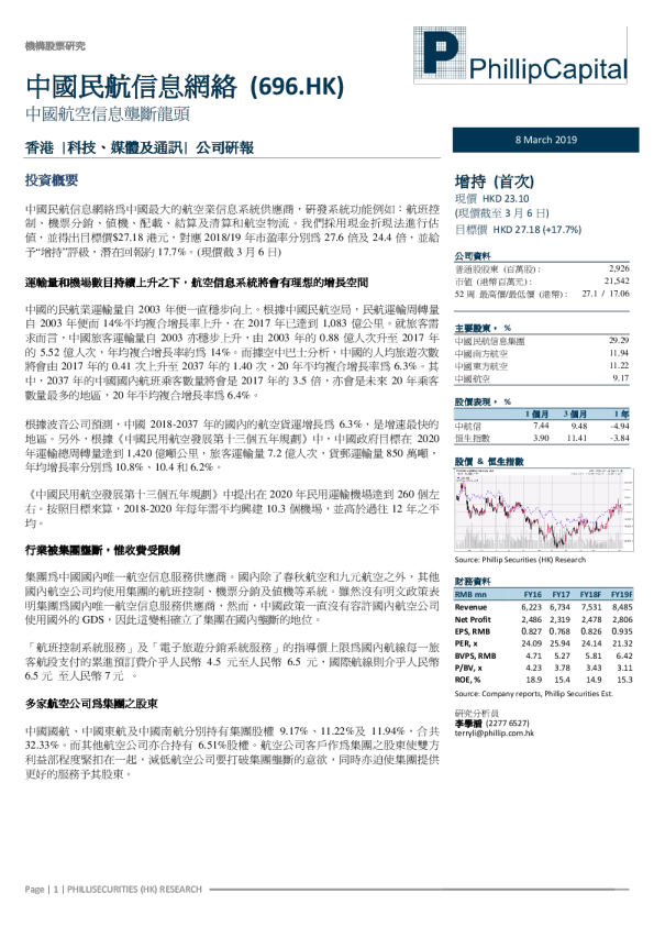 中国航空信息垄断龙头