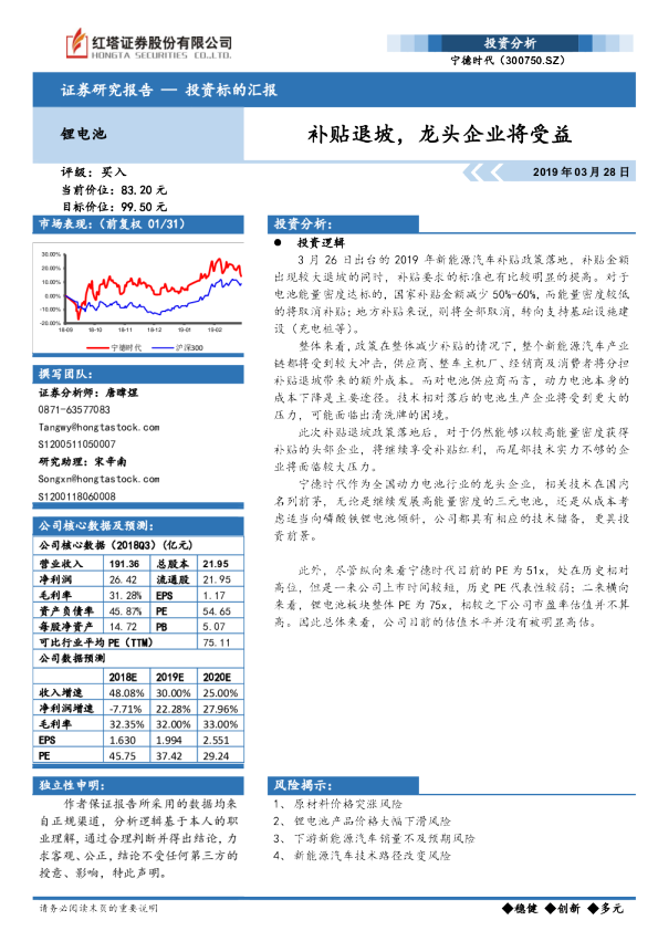 补贴退坡，龙头企业将受益