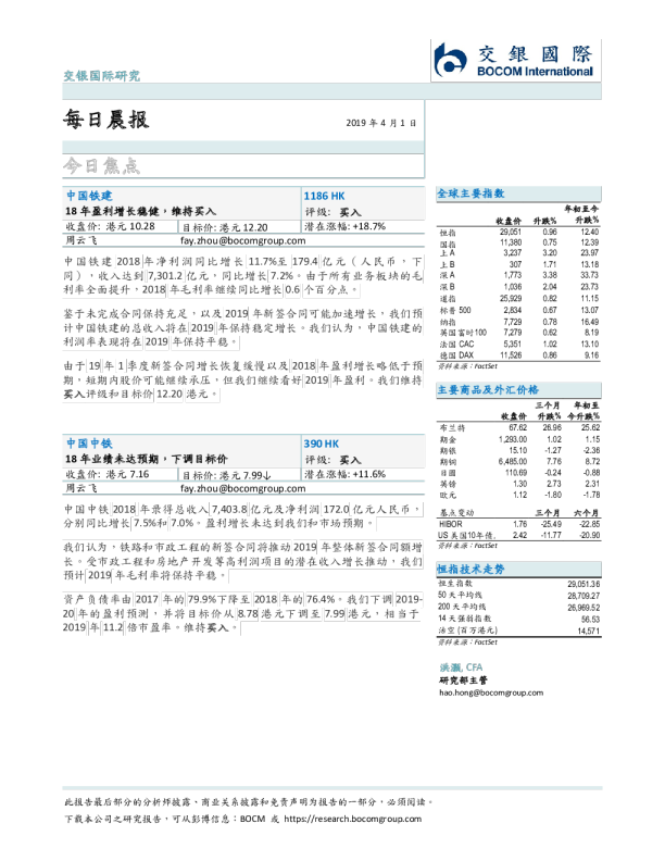 交银国际每日晨报