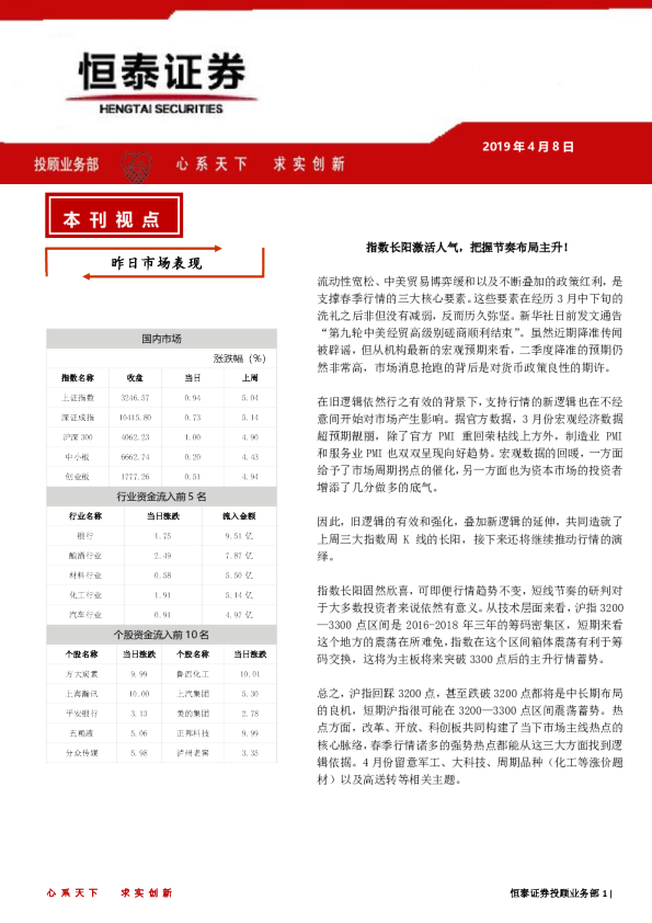 指数长阳激活人气，把握节奏布局主升！