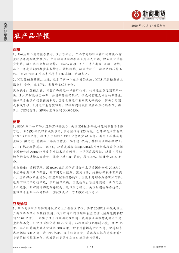 农产品早报