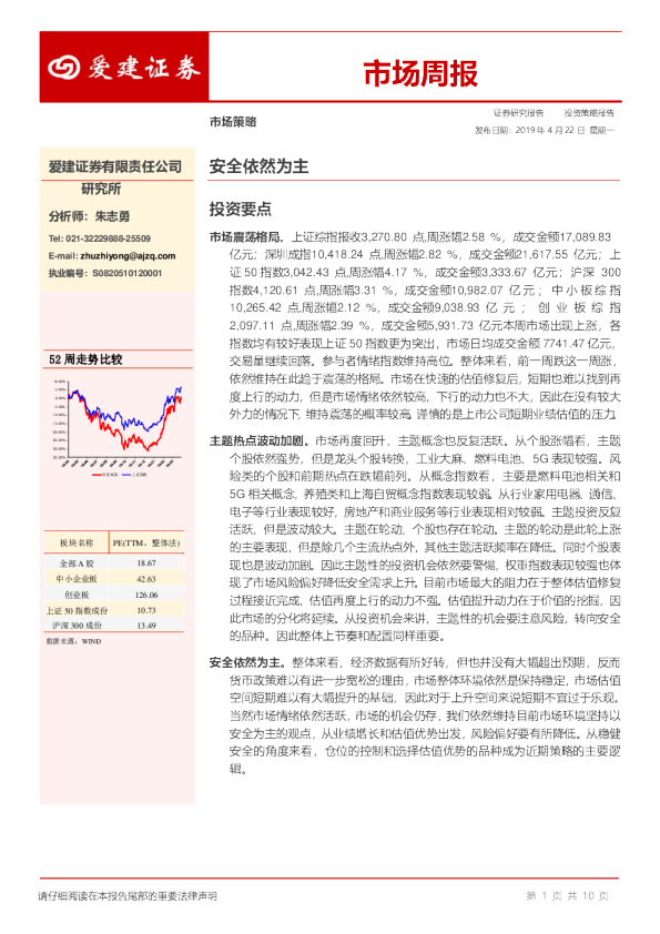 市场周报：安全依然为主