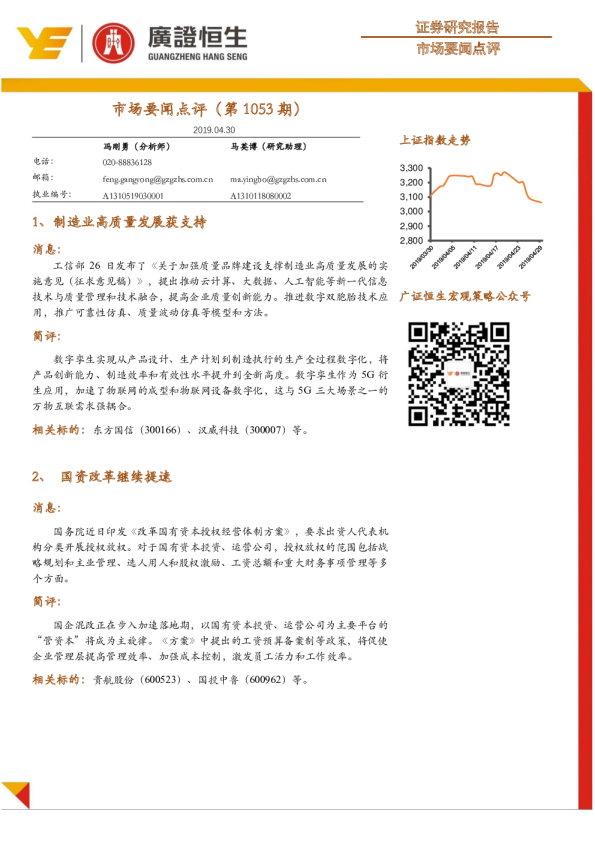市场要闻点评（第1053期）
