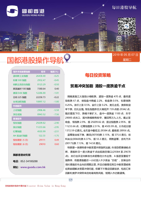每日港股导航