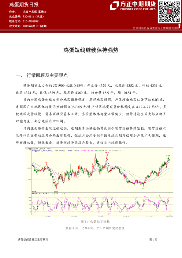 鸡蛋期货日报：鸡蛋短线继续保持强势