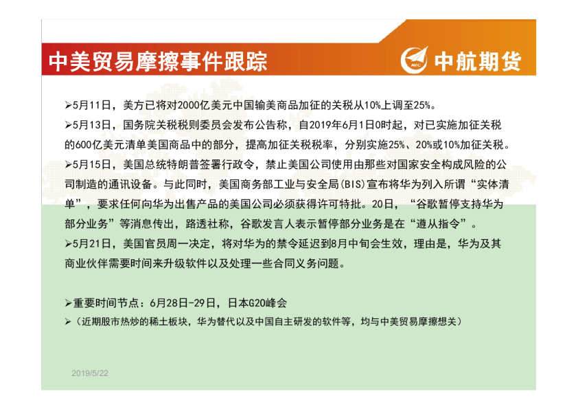中美贸易摩擦事件跟踪