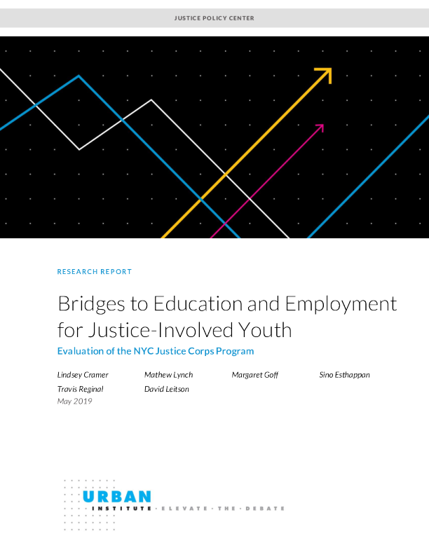 Bridges to Education and Employment for JusticeInvolved Youth