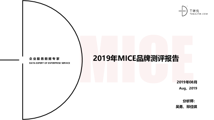 2019年MICE品牌测评
