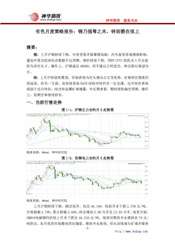 有色月度策略报告：铜乃强弩之末，锌则箭在弦上