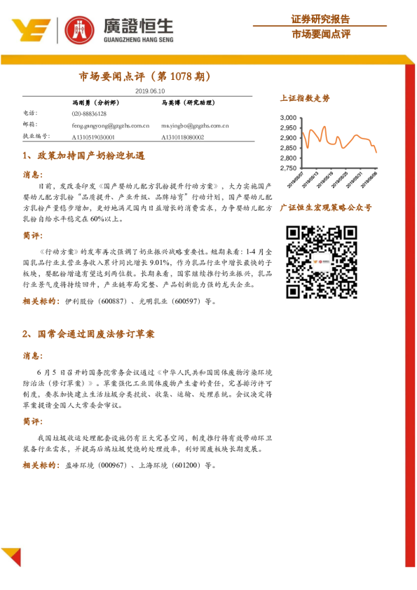 市场要闻点评（第1078期）