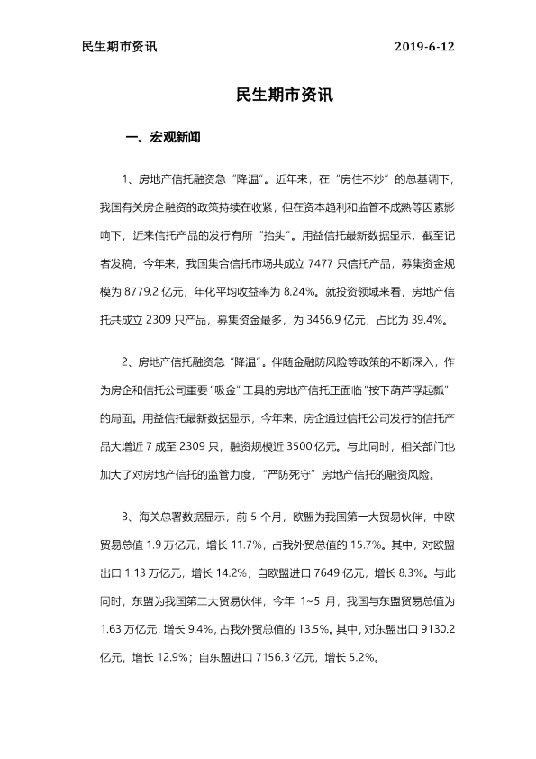 民生期市资讯