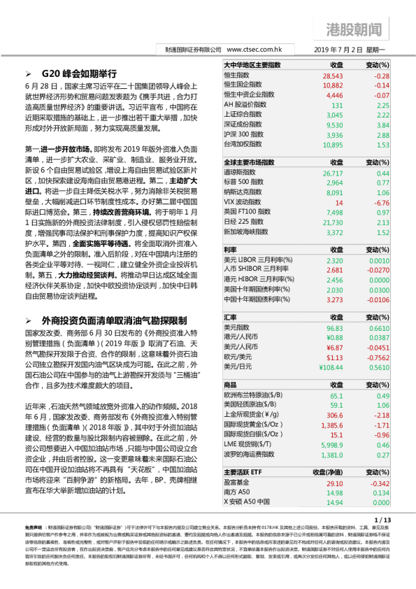 财通国际港股朝闻