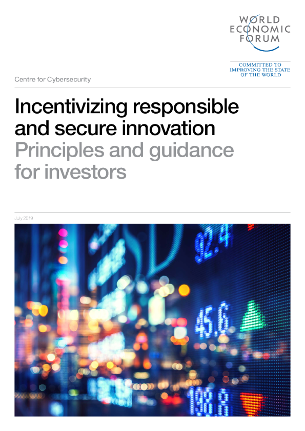 Incentivizing responsible and secure innovation Principles and guidance for investors