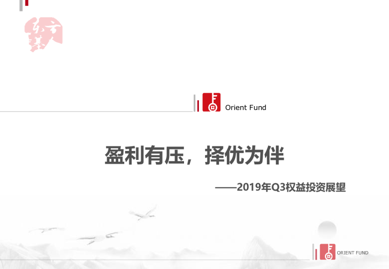 2019年Q3权益投资展望：盈利有压，择优为伴