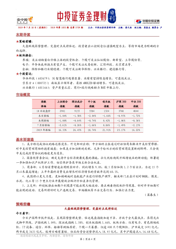 中投证券金理财日刊