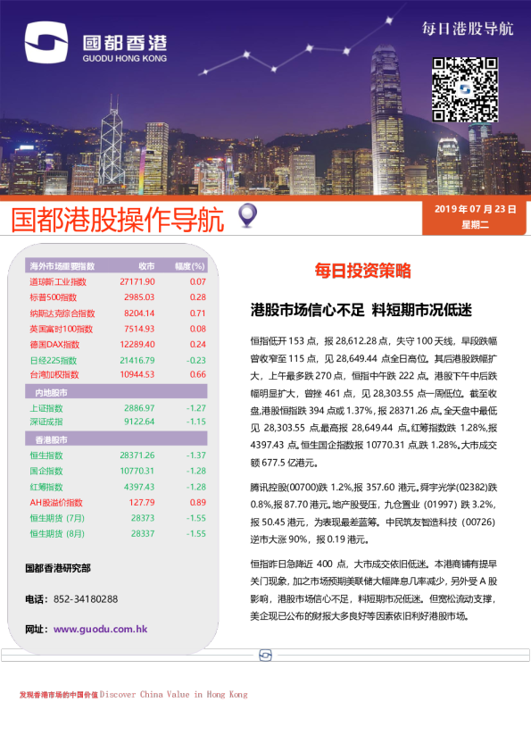 每日港股导航