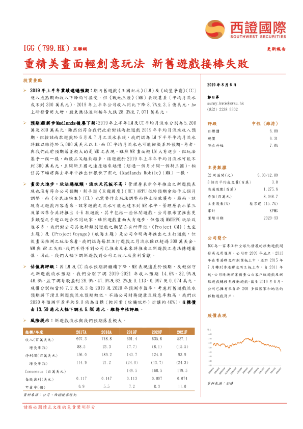 重精美画面轻创意玩法，新旧游戏接棒失败