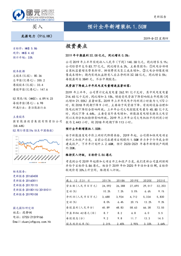 预计全年新增装机1.5GW