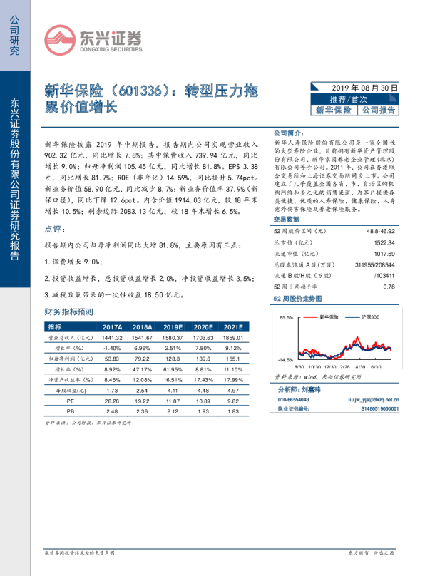 转型压力拖累价值增长