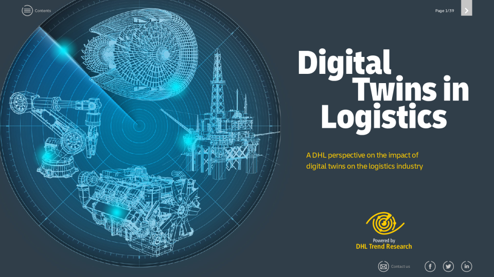 Digital twins in logistics