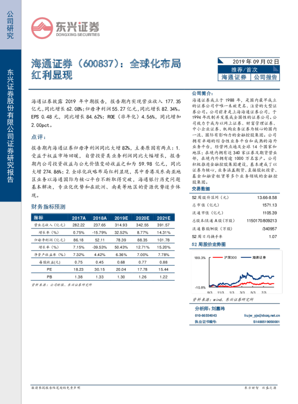 全球化布局红利显现
