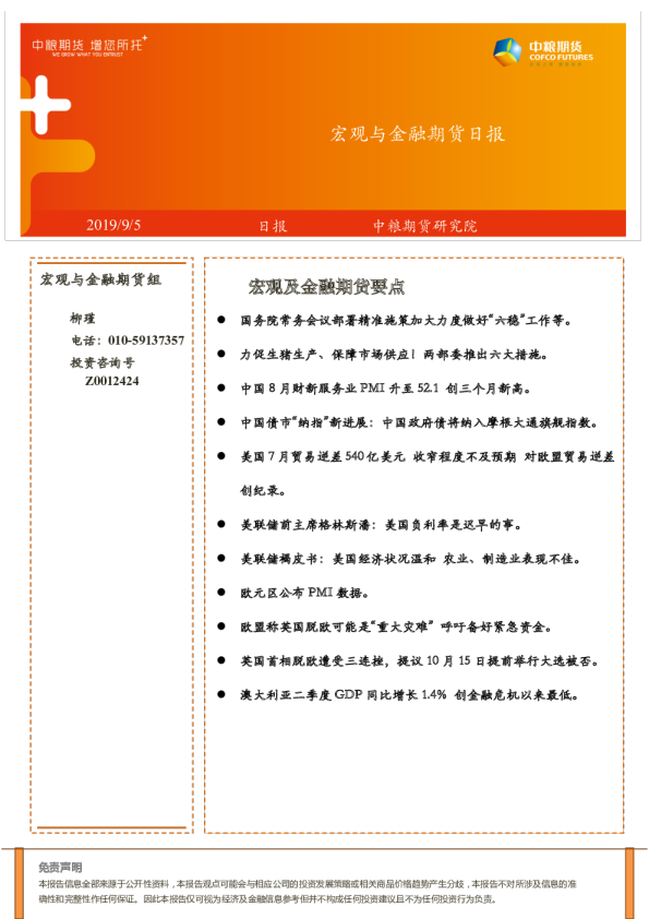 宏观与金融期货日报