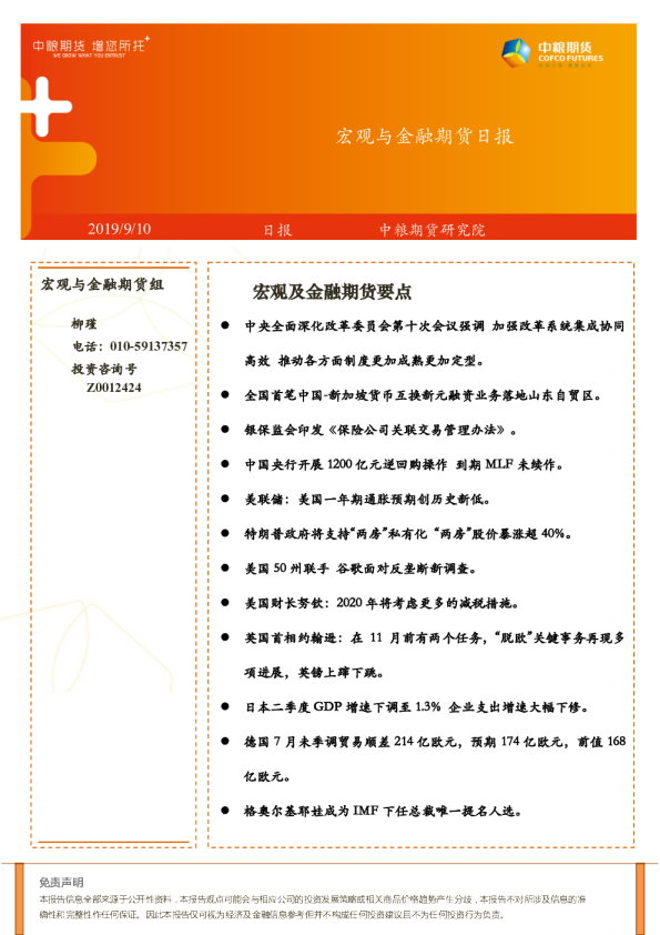 宏观与金融期货日报