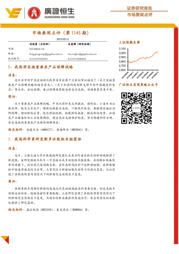 市场要闻点评（第1145期）