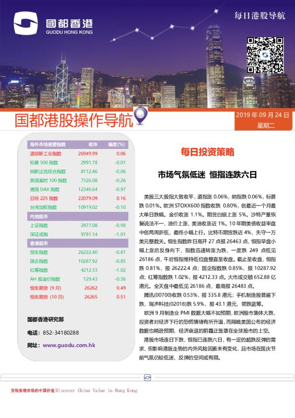 每日港股导航