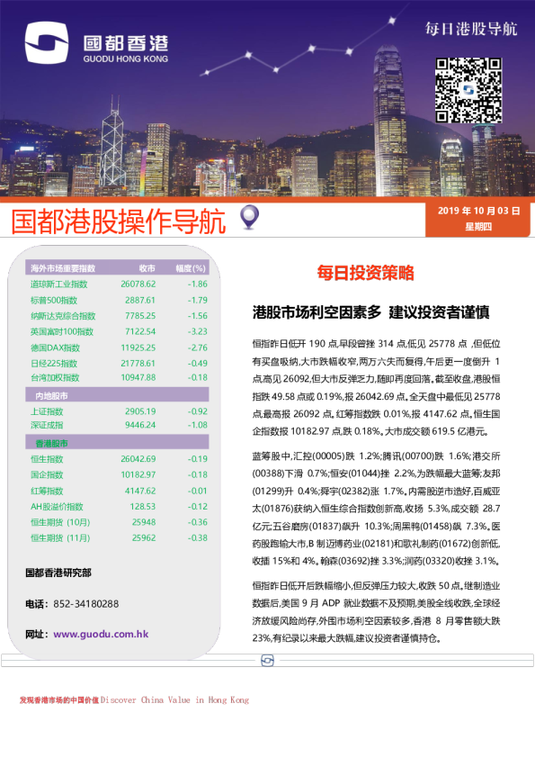 每日港股导航