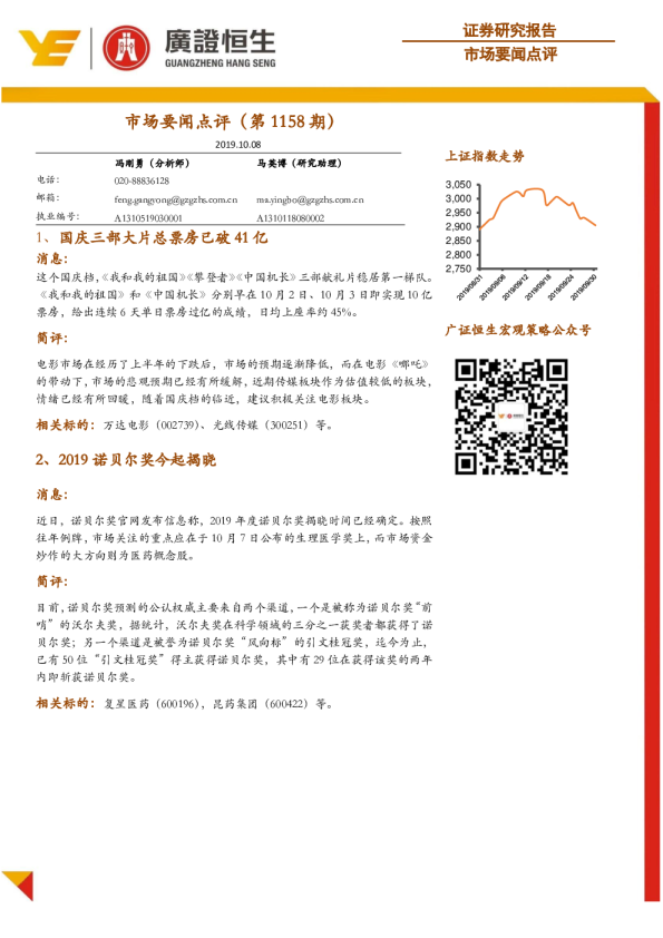 市场要闻点评（第1158期）