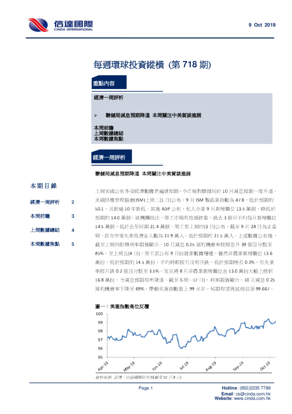 每周环球投资纵横（第718期）