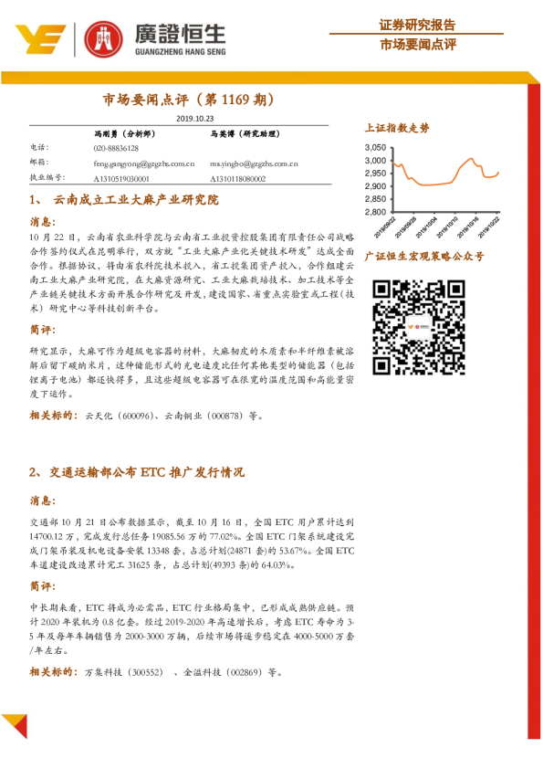 市场要闻点评（第1169期）