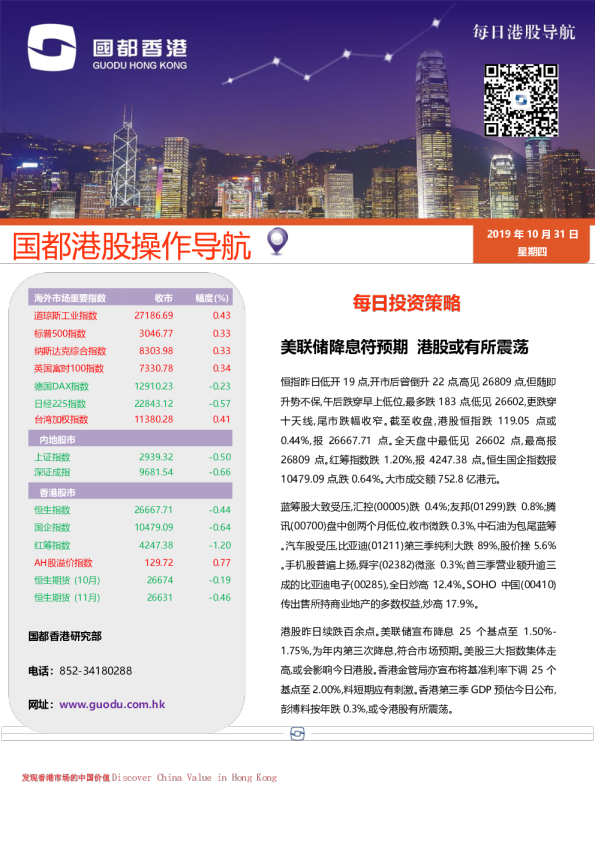 每日港股导航