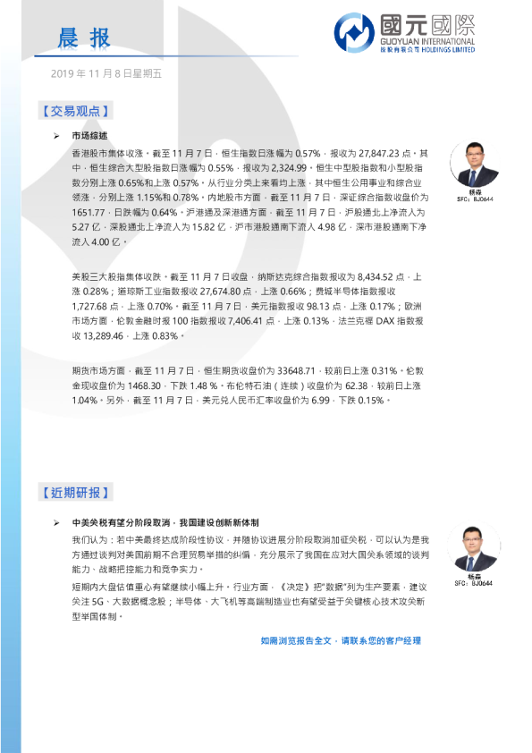 国元国际晨报