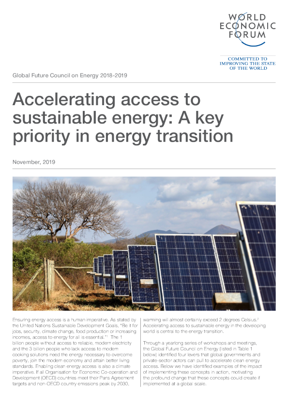Accelerating access to sustainable energy: A key priority in energy transition