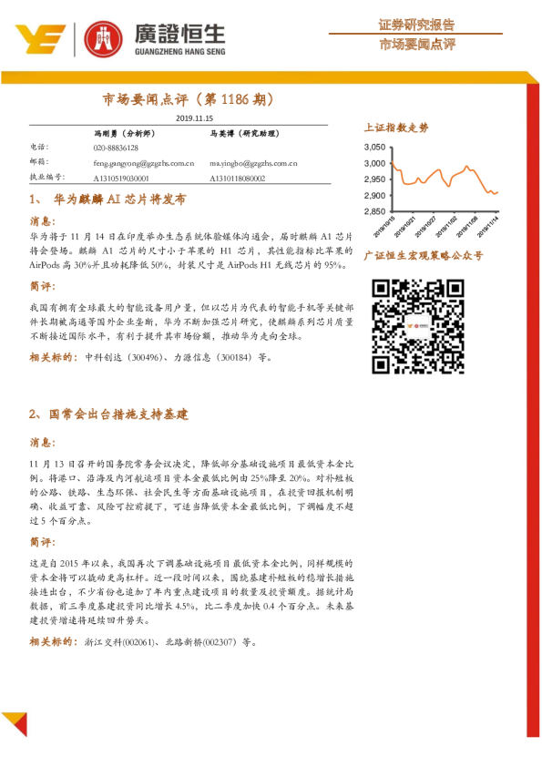 市场要闻点评（第1186期）