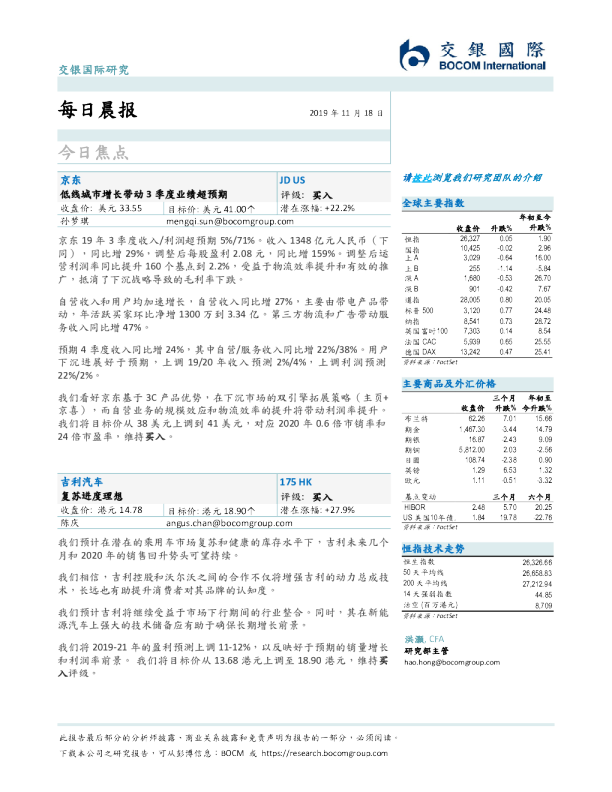 交银国际每日晨报