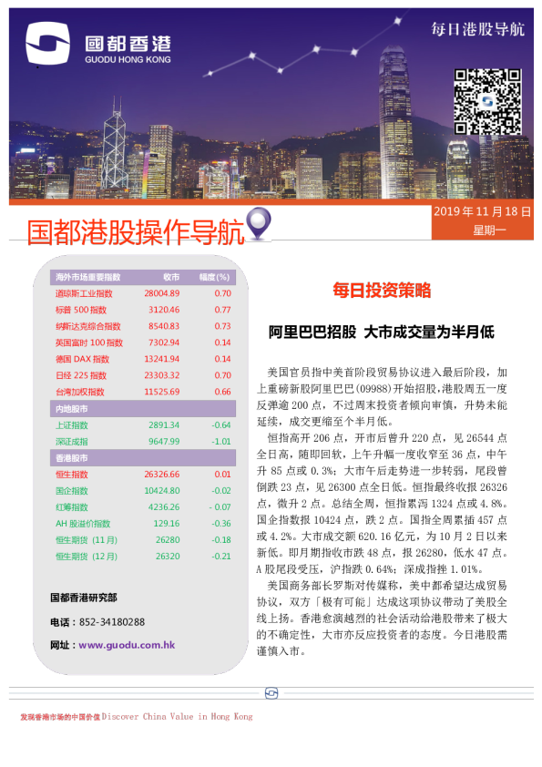每日港股导航
