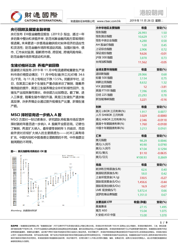 财通国际港股朝闻