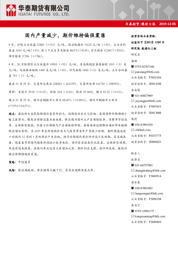 国内产量减少，期价维持偏强震荡